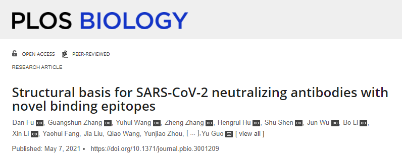 和铂医药与南开大学共同发现结合新型表位的SARS-CoV-2中和抗体